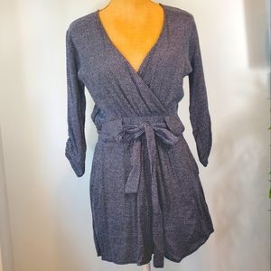 South Moon Under Navy w / White Dot Romper - Small